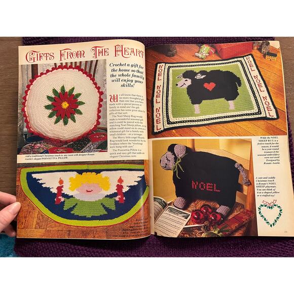 Christmas Crocheted pattern book 1989 - Picture 10 of 15